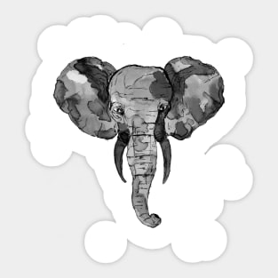 Grey Elephant Sticker